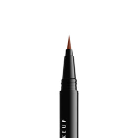 NYX lift and snatch Auburn pen with cap off revealing tip detail and application ease