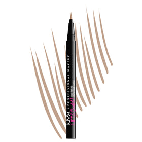 NYX PROFESSIONAL MAKEUP front packaging showing blonde pen for quick brows