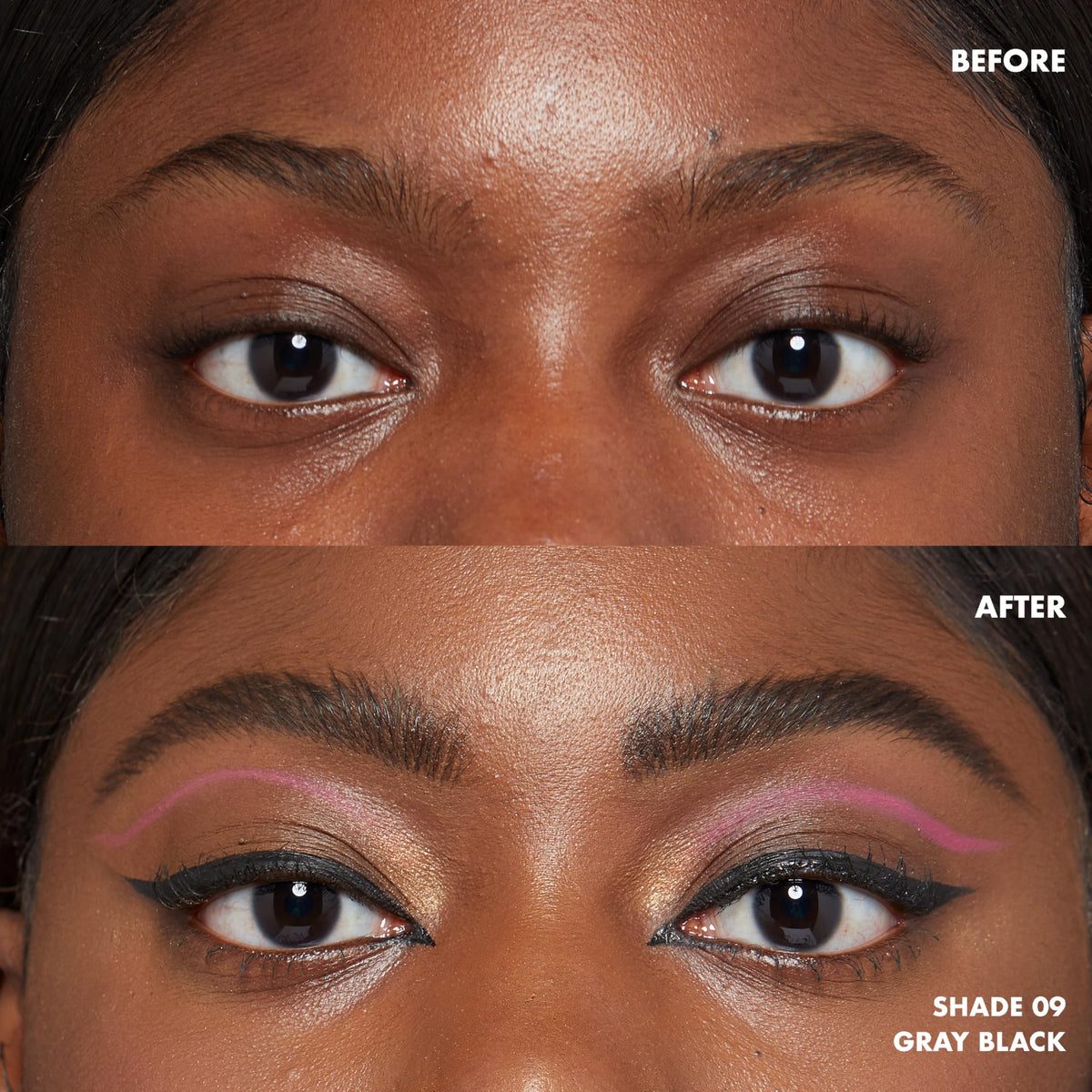 NYX PROFESSIONAL MAKEUP flexible microtip close-up highlighting precise hairlike strokes