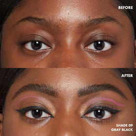 NYX PROFESSIONAL MAKEUP flexible microtip close-up highlighting precise hairlike strokes