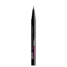 NYX PROFESSIONAL MAKEUP model with snatched brows showing intensified shape benefit: evening look