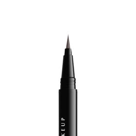 NYX PROFESSIONAL MAKEUP pen alongside a ruler showing compact size and travel-friendly benefit