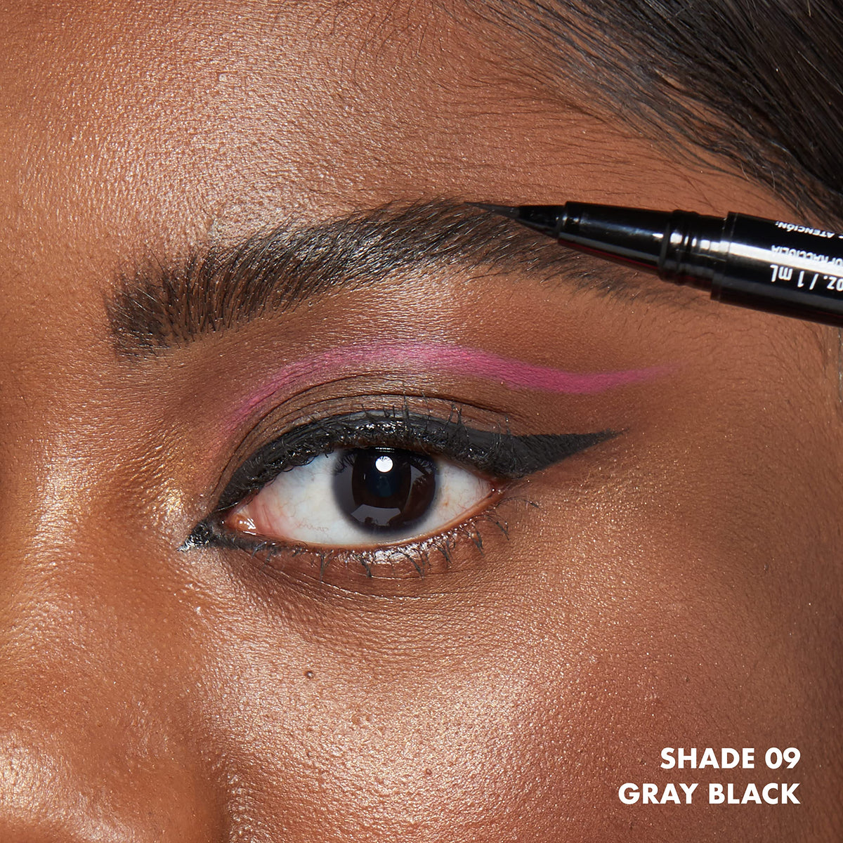 NYX PROFESSIONAL MAKEUP flatlay with pen and brow gel illustrating styling combinations