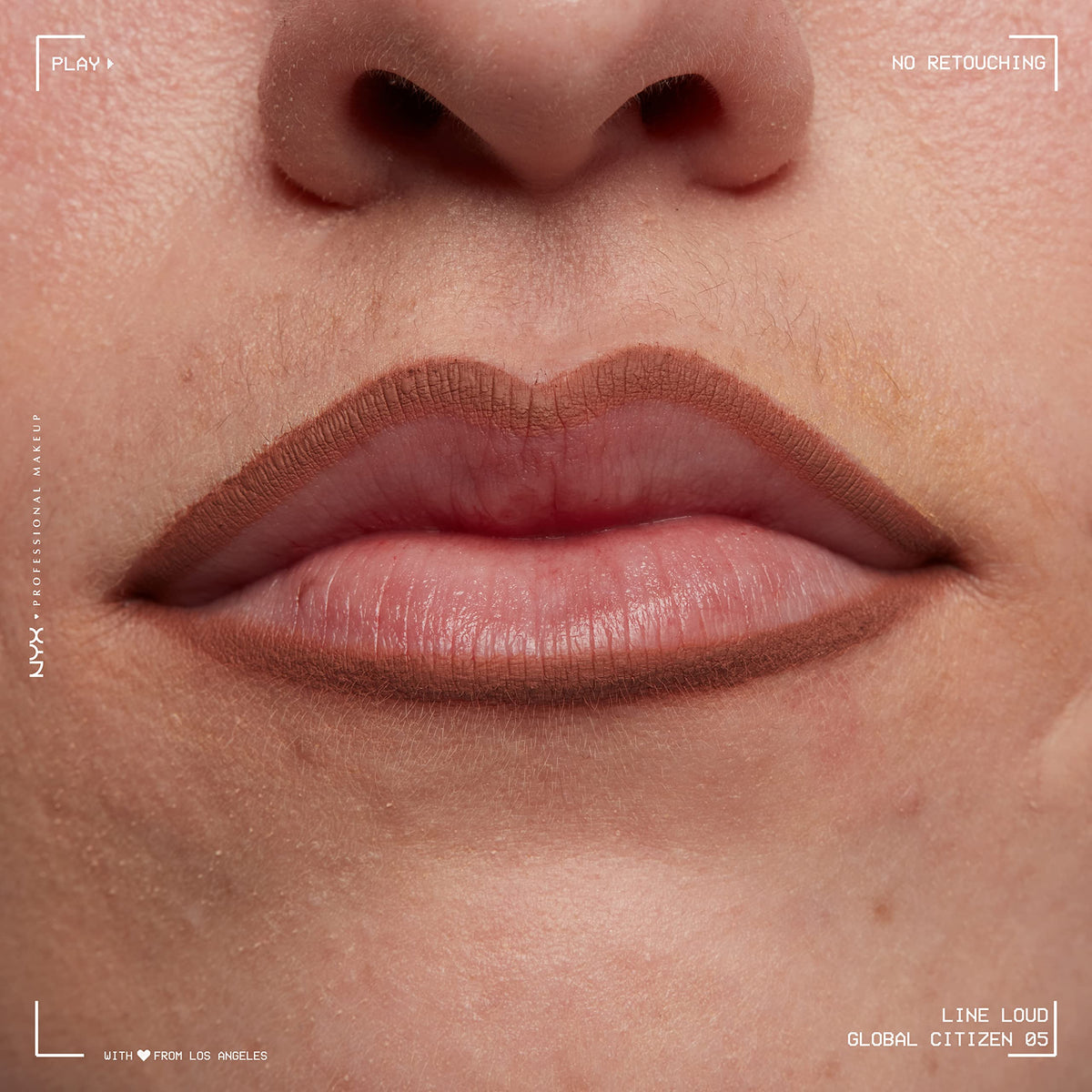 NYX Line Loud with cap off showing pencil texture and glide-ready formulation