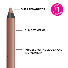 NYX Line Loud pencil tip close-up displaying smooth creamy core for precise application