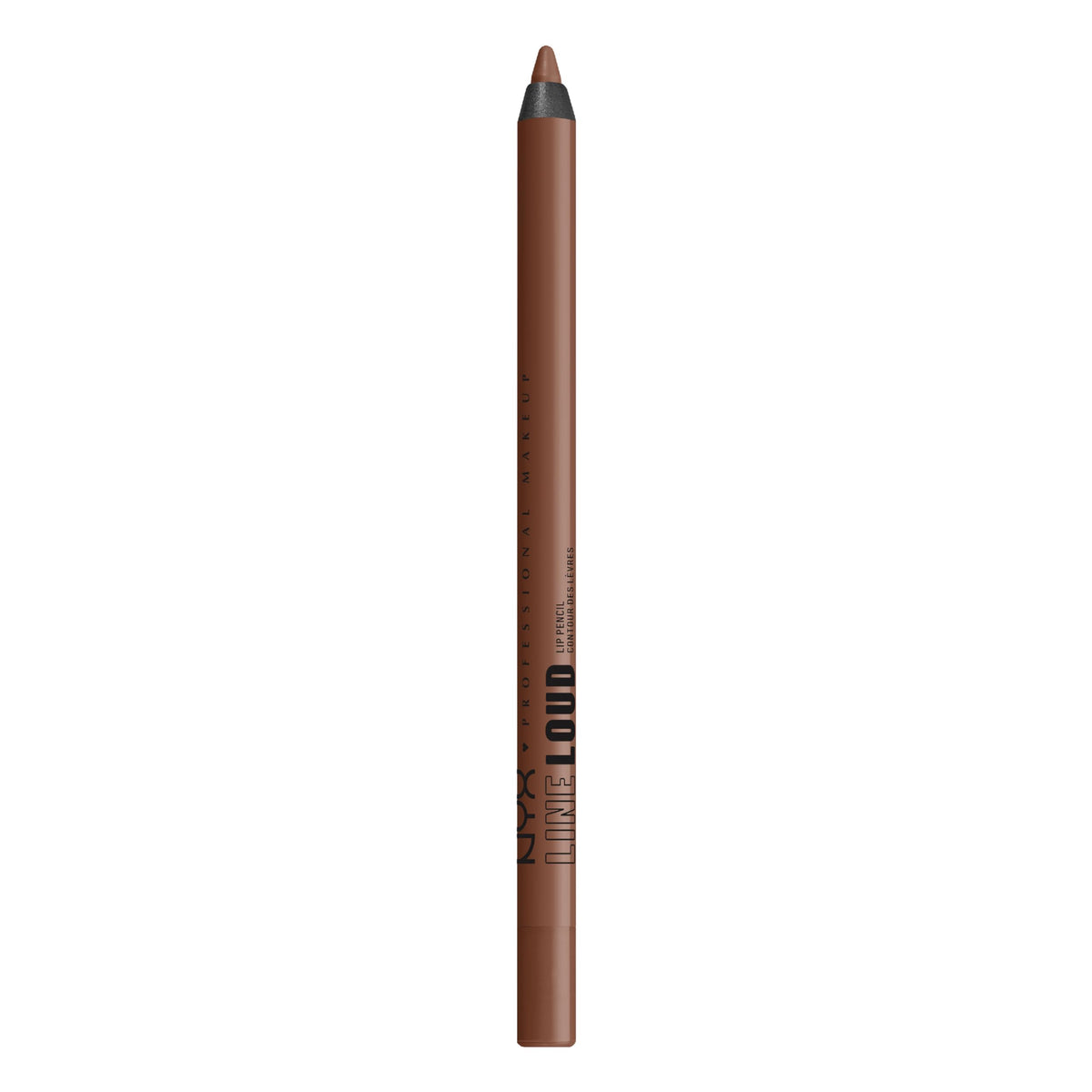NYX PROFESSIONAL MAKEUP Line Loud Total Baller front packaging showing rich warm brown