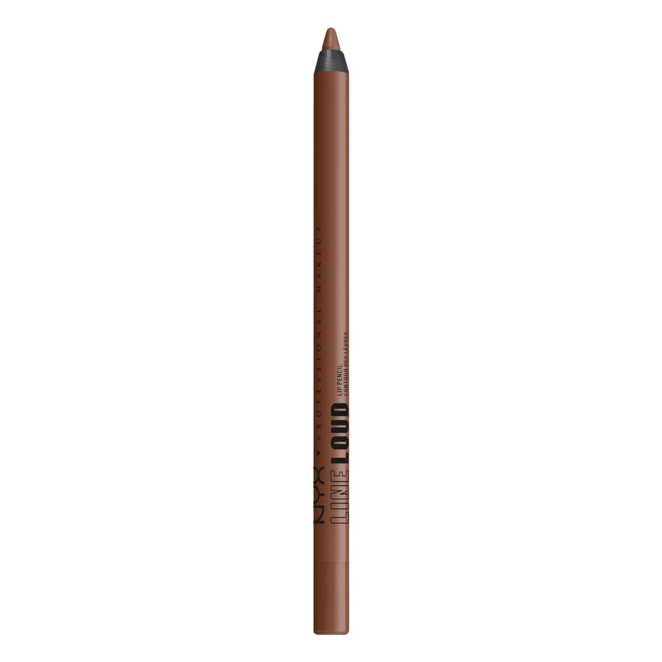 NYX PROFESSIONAL MAKEUP Line Loud Total Baller front packaging showing rich warm brown