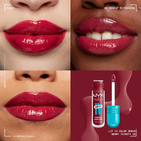 NYX Lip IV applicator closeup displaying doe-foot tip and smooth product pickup for precise application