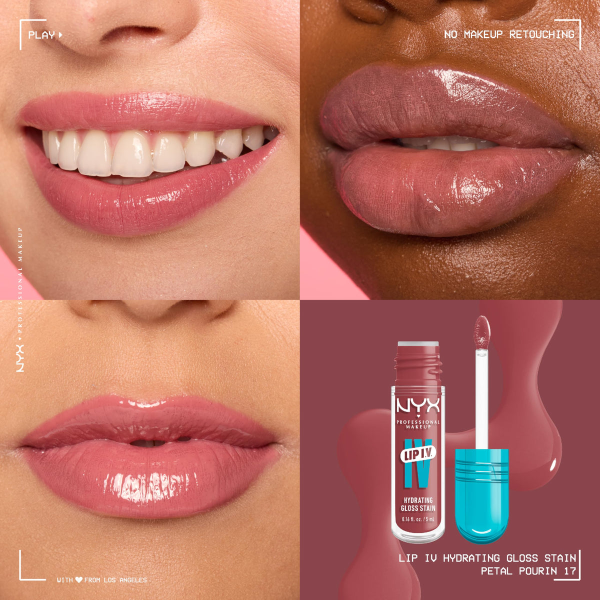 NYX Lip IV drip-shaped applicator detail for precise, mess-free application