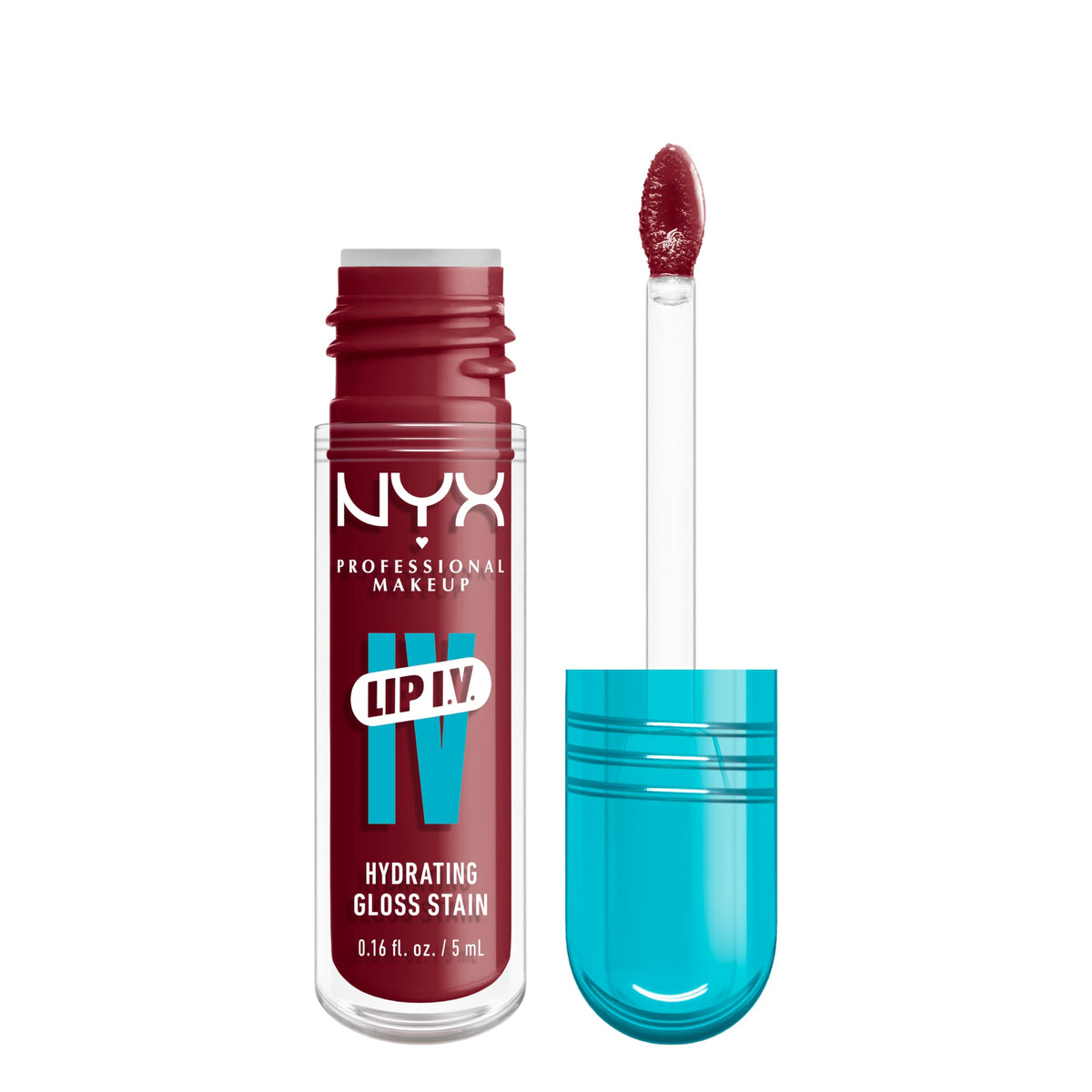 NYX PROFESSIONAL MAKEUP front packaging showing Blush Rush shade and benefits