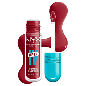 NYX Lip IV front packaging showing glossy red tube and label, attractive shelf appeal