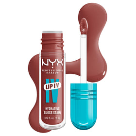 NYX PROFESSIONAL MAKEUP front packaging showing Hydra Honey shade and glossy finish benefit