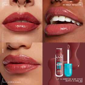 NYX Lip IV applicator wand applying smooth color with precise control for neat lips