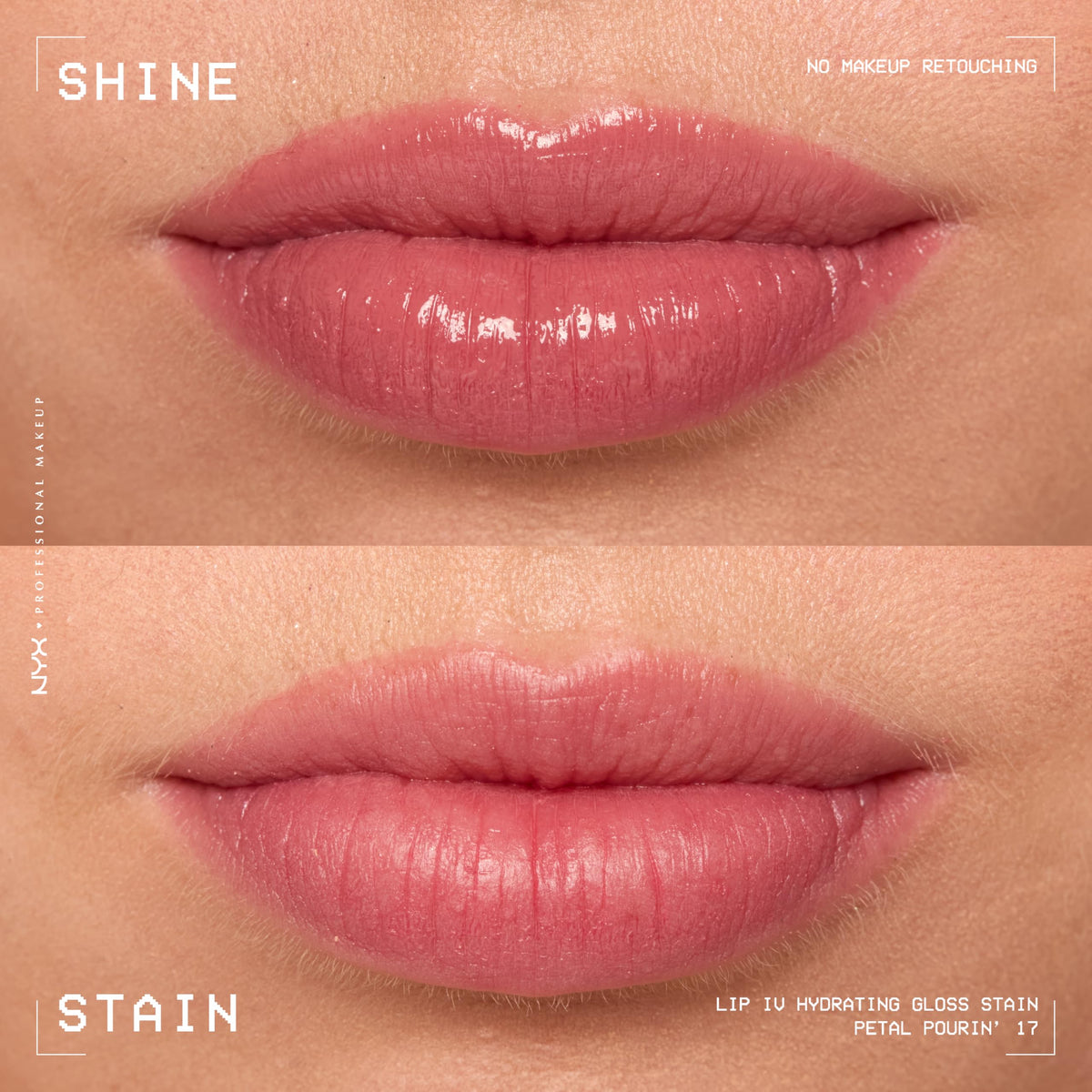 NYX Lip IV next to a coin to show compact size and travel convenience