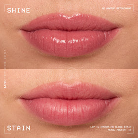 NYX Lip IV next to a coin to show compact size and travel convenience