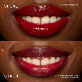 NYX PROFESSIONAL MAKEUP multiple swatches on arm illustrating pigmentation and staining
