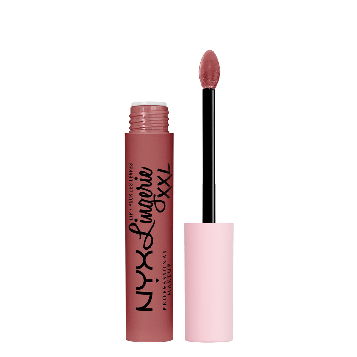 NYX Lip Lingerie front packaging showing product tube and label for easy identification