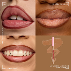 NYX PROFESSIONAL MAKEUP arm swatches showing cool nude payoff