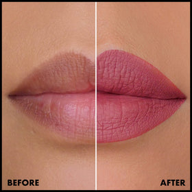 NYX Lip Lingerie texture closeup showing creamy formula that sets matte without flaking
