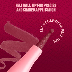 NYX PROFESSIONAL MAKEUP layered with gloss to show how stain pairs for added shine