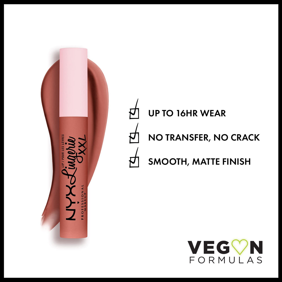NYX Lip Lingerie XXL applicator closeup highlighting precise tip for defined application