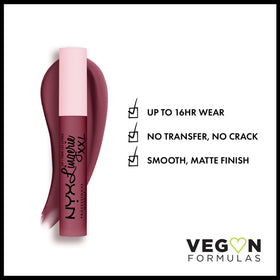 NYX PROFESSIONAL MAKEUP wand applicator close-up demonstrating precise application control