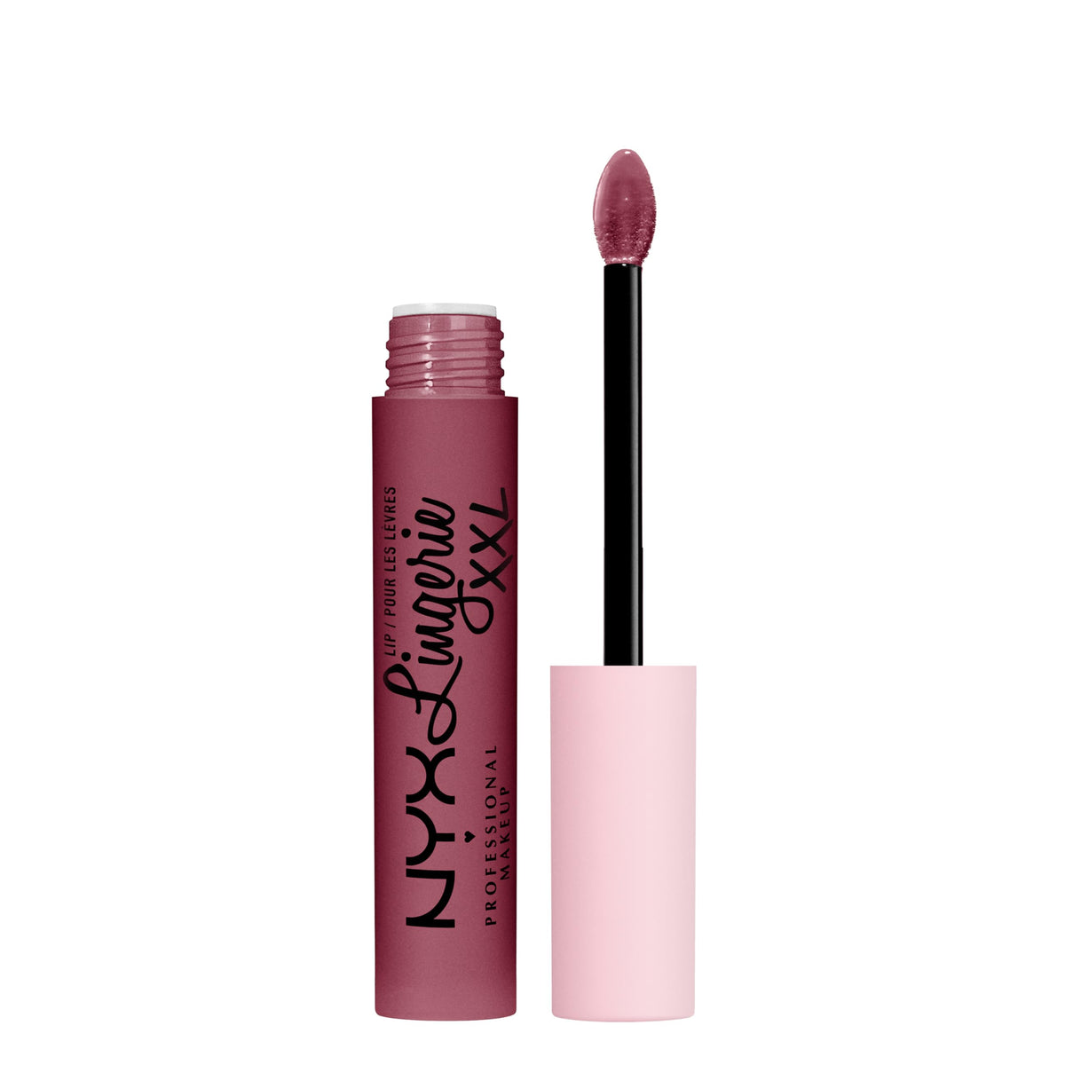 NYX PROFESSIONAL MAKEUP front packaging showing shade Bust-Ed and durable matte benefit