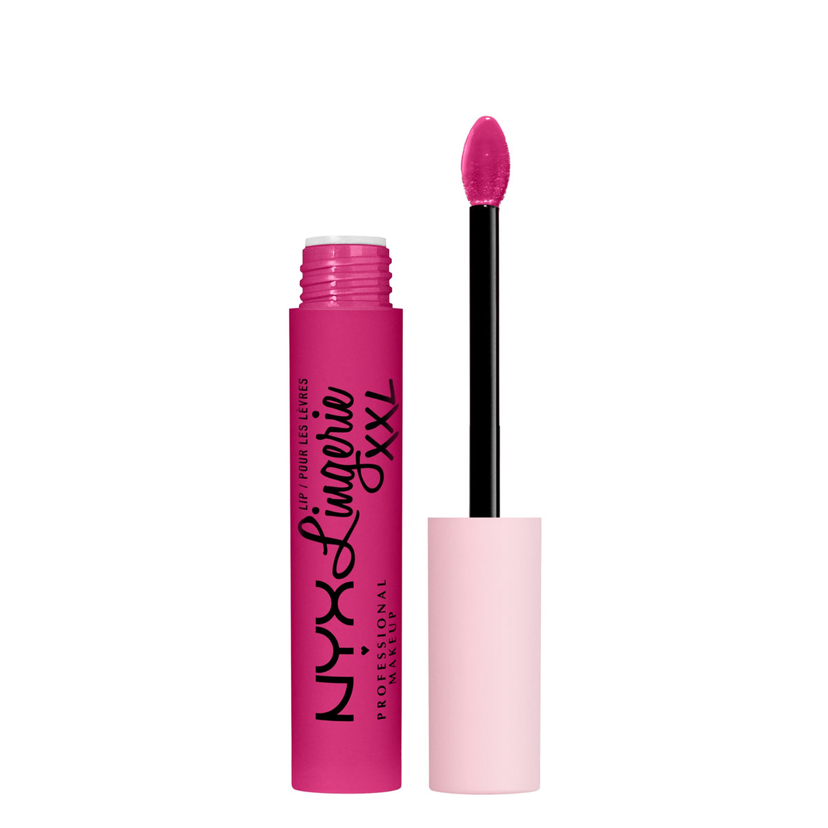 NYX Professional Makeup front packaging showing shade Pink Hit and product benefit of bold color
