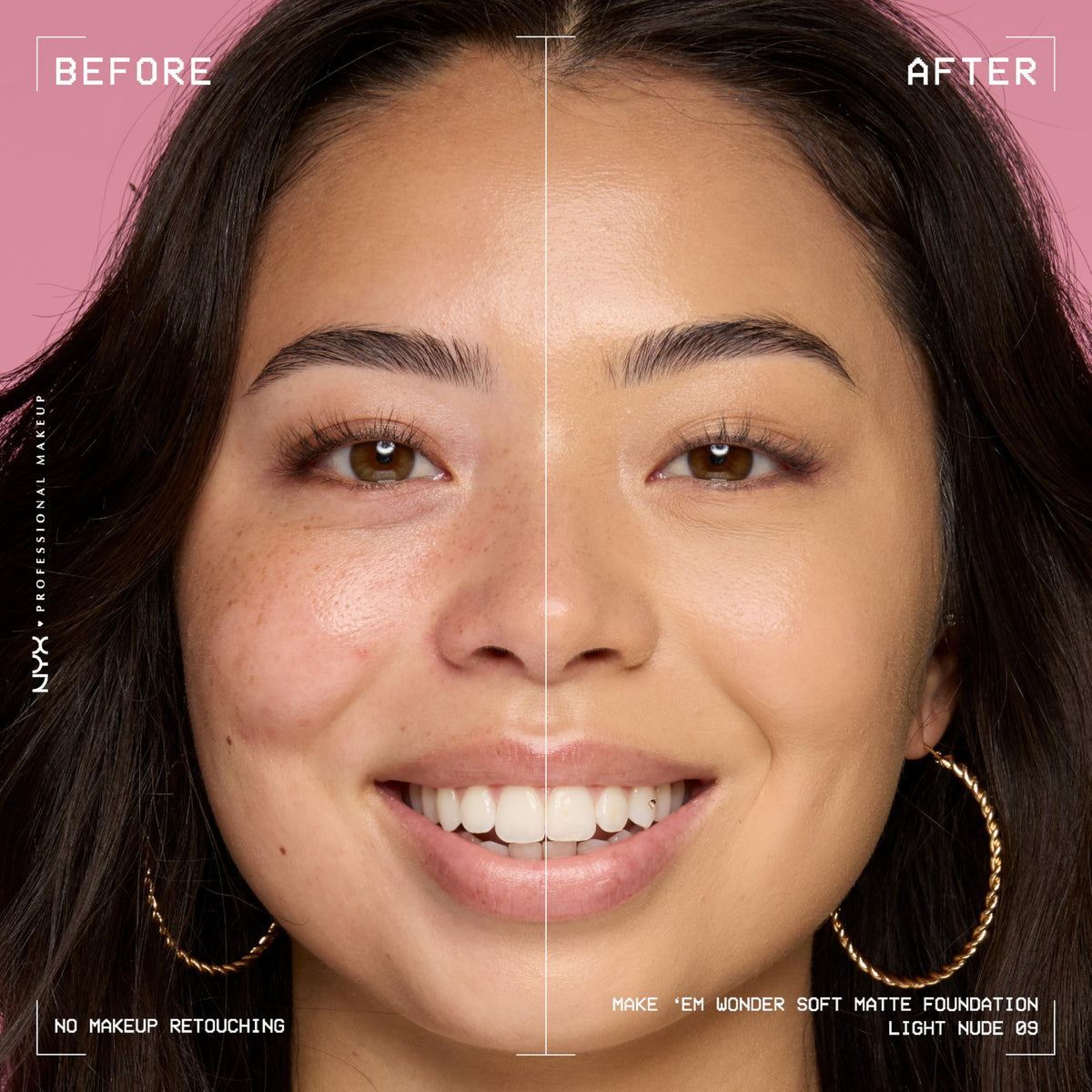 NYX PROFESSIONAL MAKEUP foundation droplet showing creamy lightweight texture