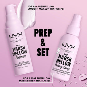 NYX PROFESSIONAL MAKEUP bottle beside a ruler to show compact travel-friendly size