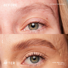 NYX PROFESSIONAL MAKEUP spoolie detail blending brow strokes for natural finish