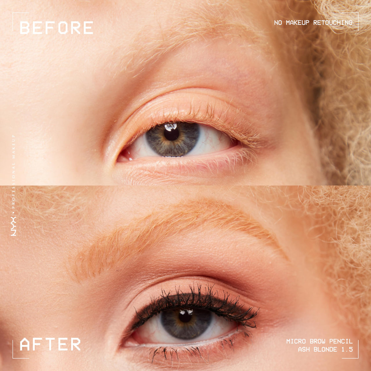 NYX PROFESSIONAL MAKEUP spoolie end detail blends pigment for natural finish