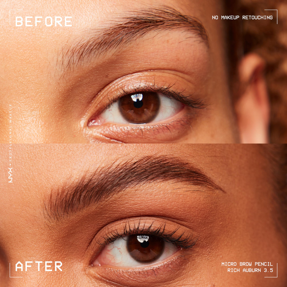NYX PROFESSIONAL MAKEUP spoolie end blending strokes for polished brows