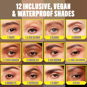 NYX PROFESSIONAL MAKEUP grey swatch on skin demonstrating neutral shade match