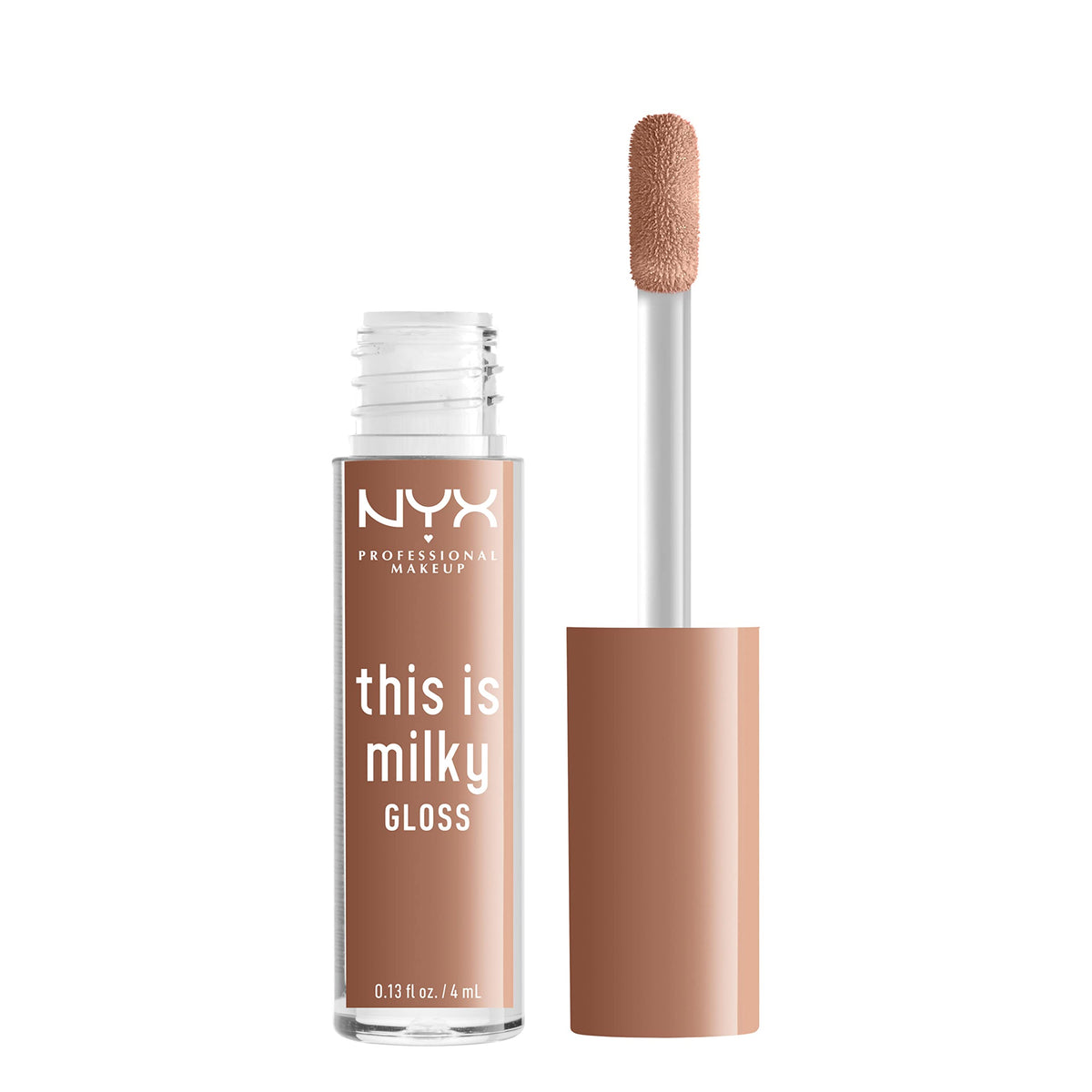 NYX PROFESSIONAL MAKEUP tube next to lip balm showing compact travel-friendly size