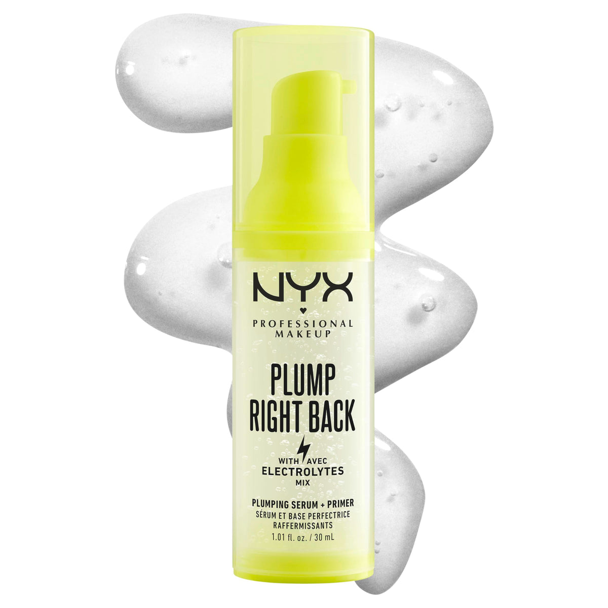 NYX Professional Makeup front packaging showing product benefits and finish