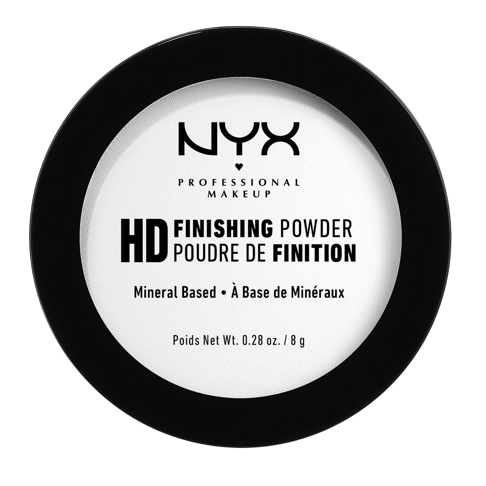 NYX PROFESSIONAL MAKEUP front compact showing product packaging and benefit of easy portability