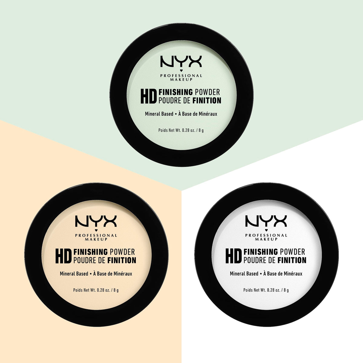 NYX PROFESSIONAL MAKEUP close-up of silky pressed powder texture highlighting soft-blur finish