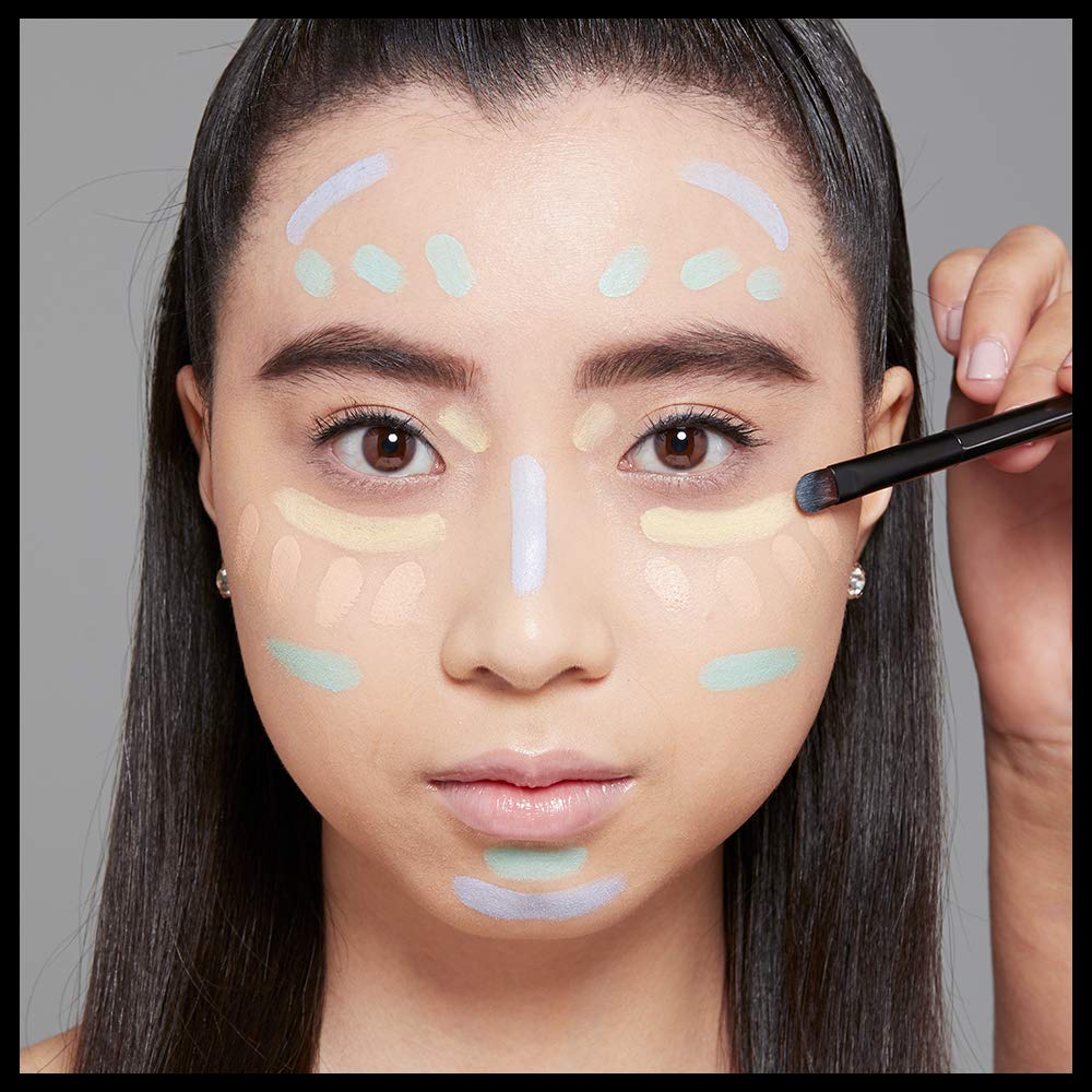 NYX PROFESSIONAL MAKEUP applying concealer with brush for targeted coverage and neat results