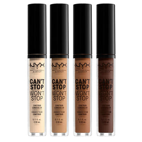 NYX Professional Makeup front bottle image showing applicator and full-coverage benefit