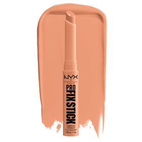 NYX PROFESSIONAL MAKEUP front view of Pro Fix Stick Dark Peach showing packaging and shade