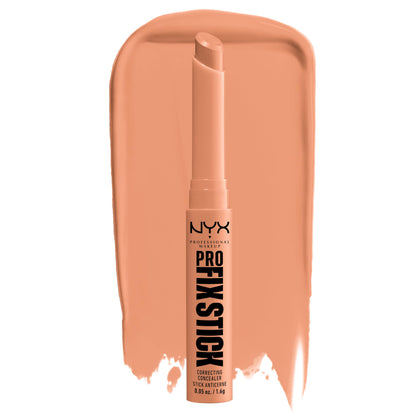 NYX PROFESSIONAL MAKEUP front view of Pro Fix Stick Dark Peach showing packaging and shade