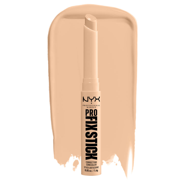 NYX PROFESSIONAL MAKEUP Pro Fix Stick front view showing stick and color, fast correction