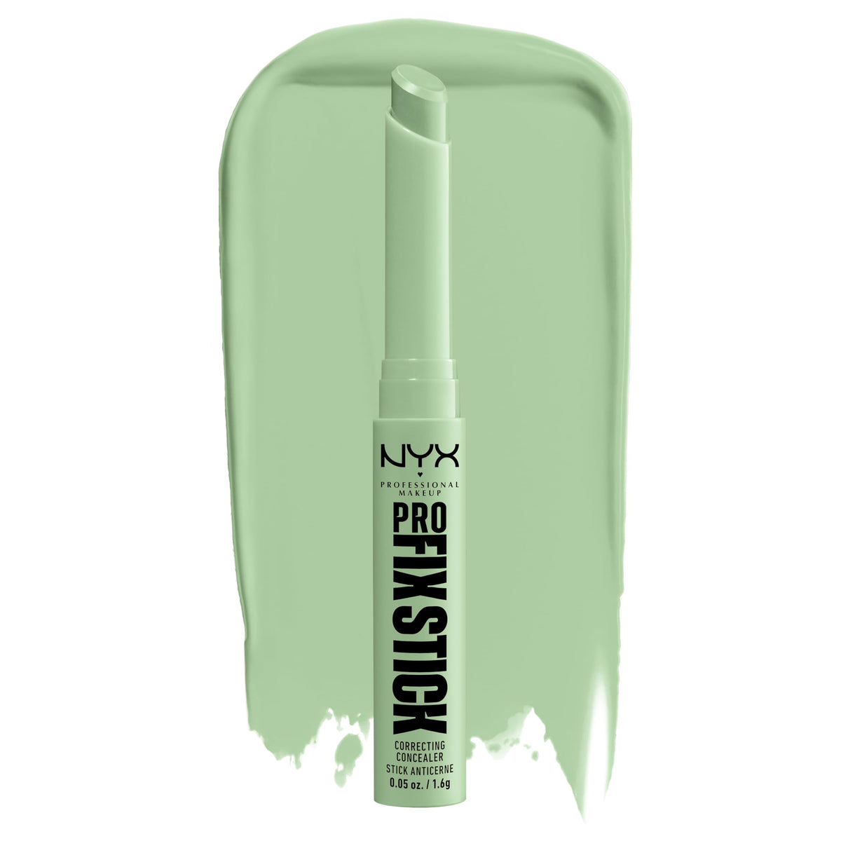 NYX PROFESSIONAL MAKEUP green stick front packaging showing product name and shade