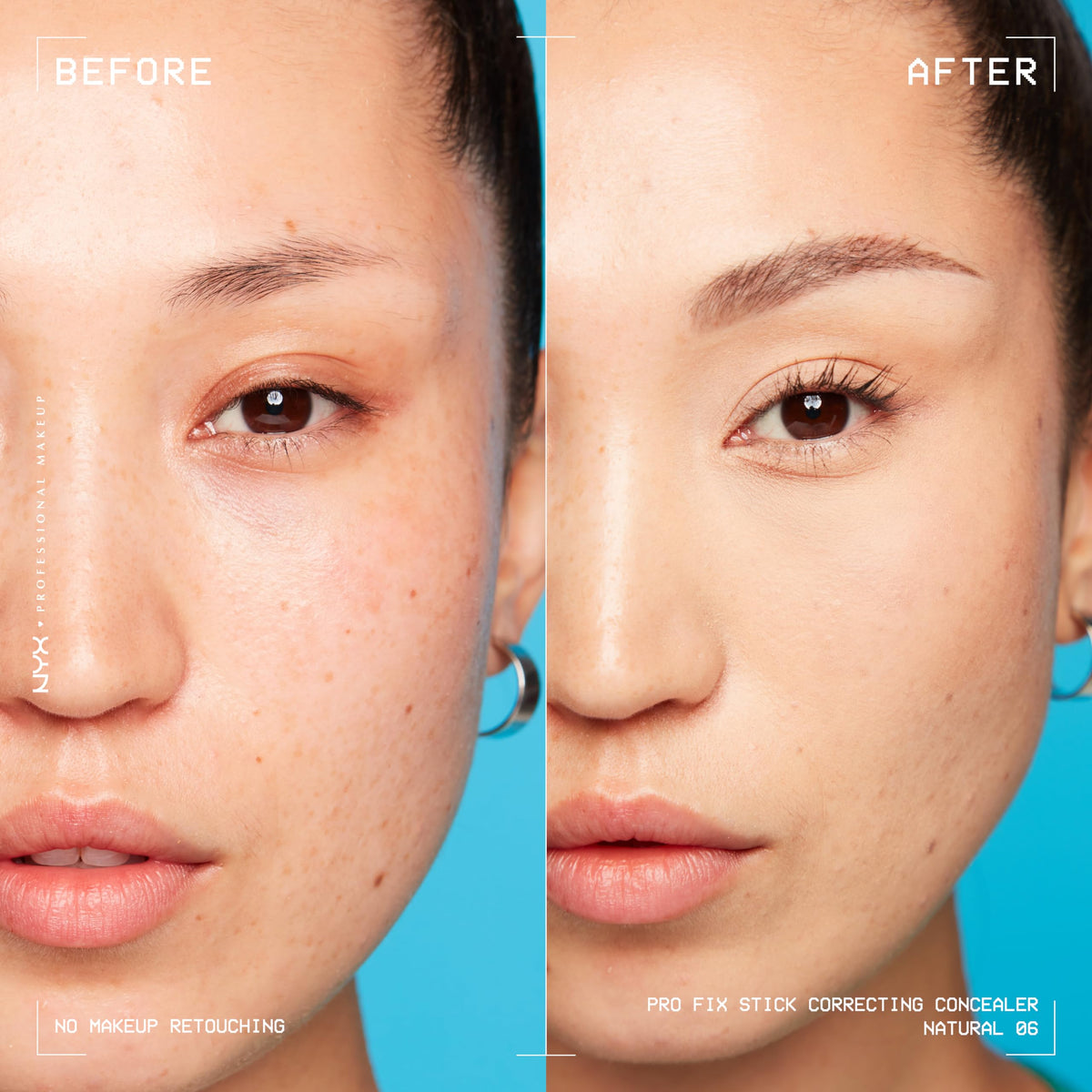 NYX PROFESSIONAL MAKEUP cream texture closeup highlighting hyaluronic glide and smooth finish