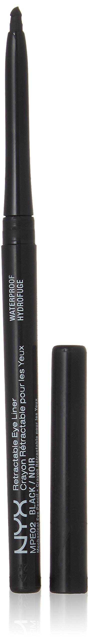 NYX retractable eyeliner front view showing compact design and true black pigment