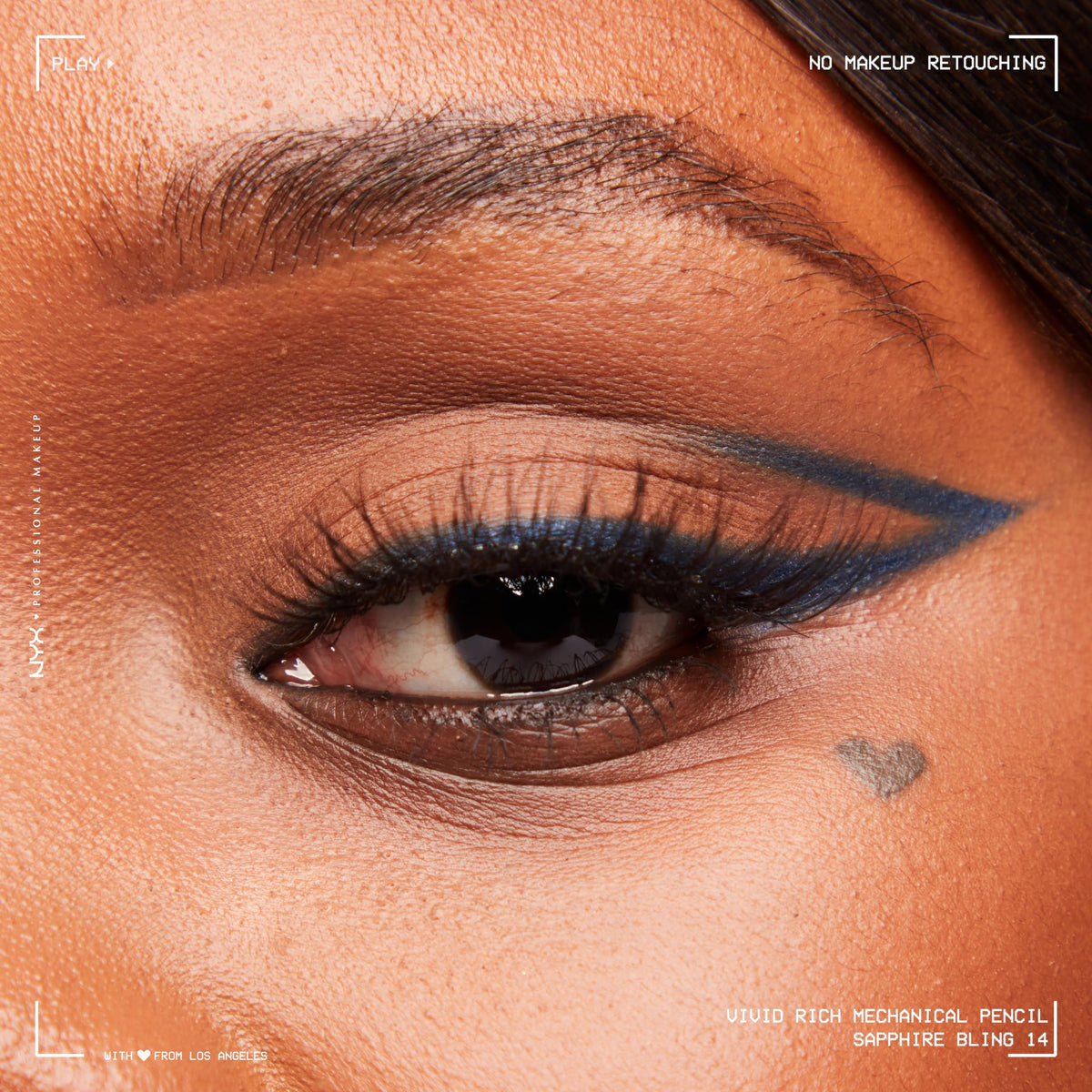 NYX PROFESSIONAL MAKEUP pigment texture swipe showing creamy smooth payoff