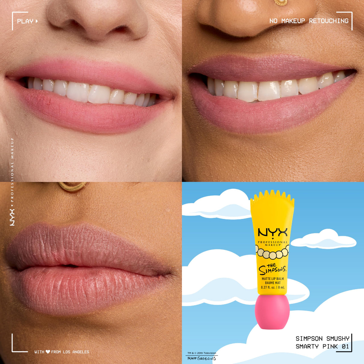 NYX PROFESSIONAL MAKEUP Simpson Smushy open applicator demonstrating easy glide and smooth application