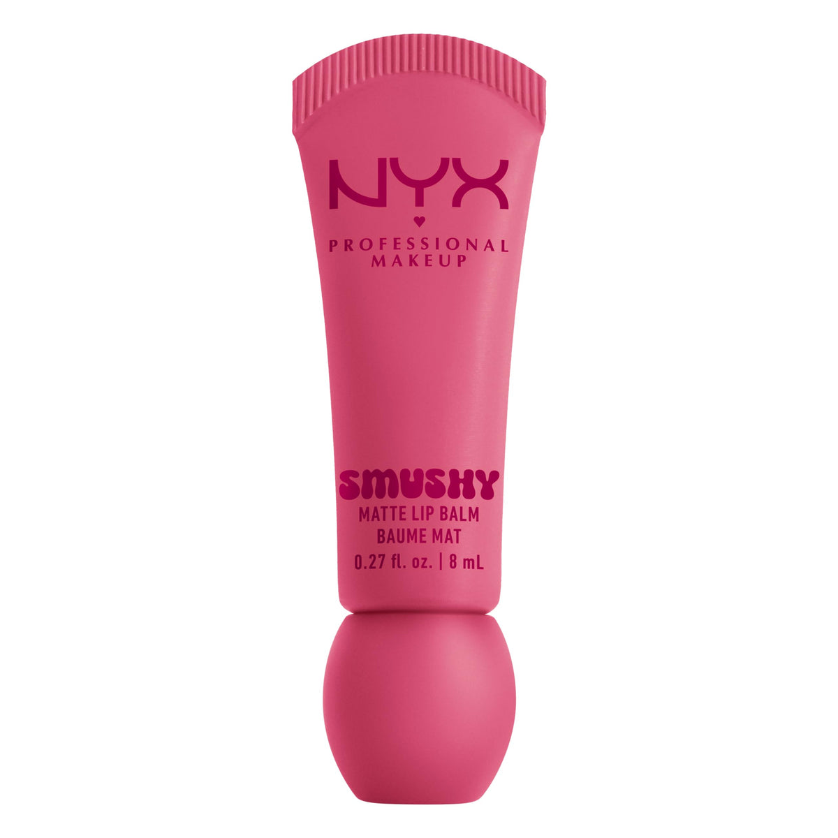 NYX Smushy Matte Lip Balm front packaging showing Swipe Sesh, clear shade view and benefit