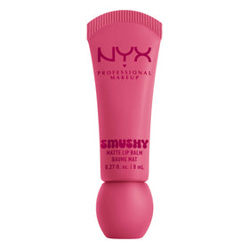 NYX Smushy Matte Lip Balm front packaging showing Swipe Sesh, clear shade view and benefit